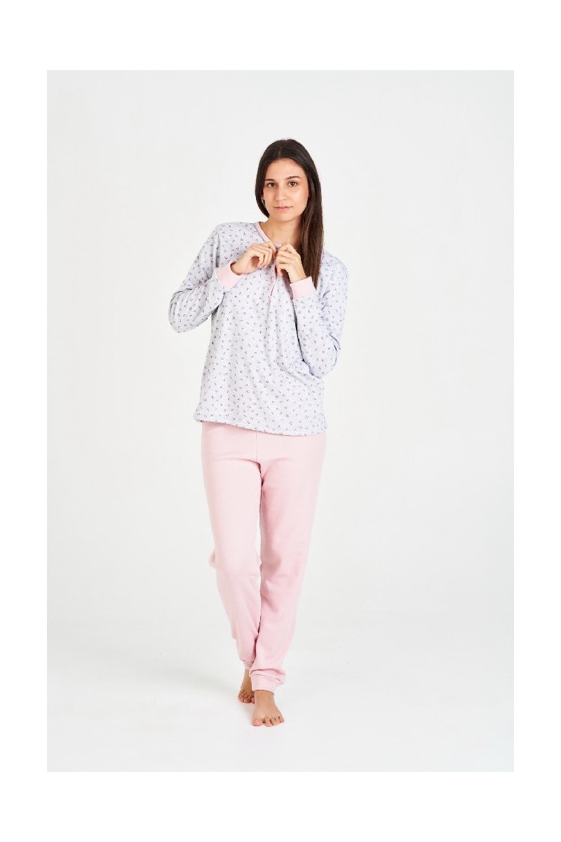 7533 RUIPEREZ M-3XL PIJAMA MUJER VIGORE FLORECITAS