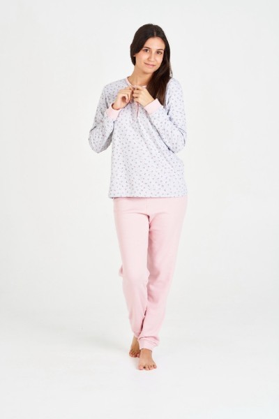 7533 RUIPEREZ M-3XL PIJAMA MUJER VIGORE FLORECITAS