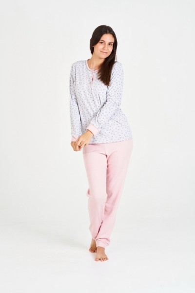 7533 RUIPEREZ M-3XL PIJAMA MUJER VIGORE FLORECITAS