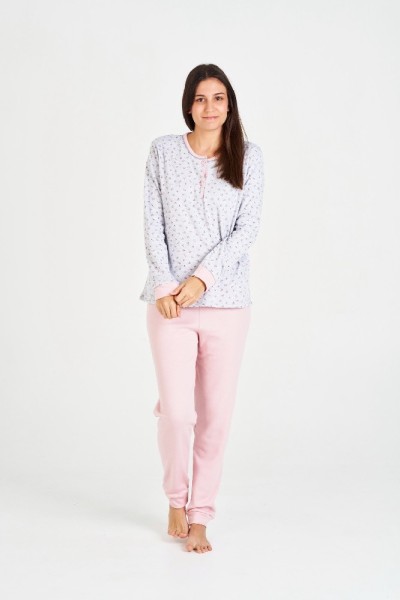 7533 RUIPEREZ M-3XL PIJAMA MUJER VIGORE FLORECITAS