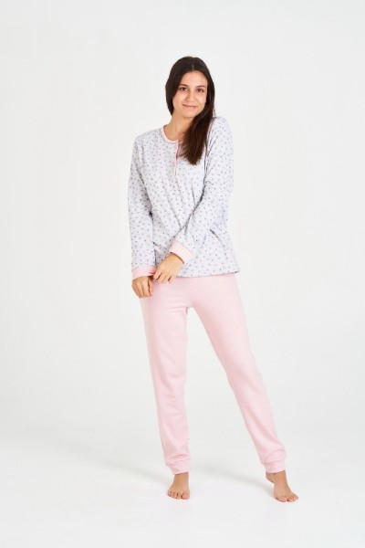 7533 RUIPEREZ M-3XL PIJAMA MUJER VIGORE FLORECITAS