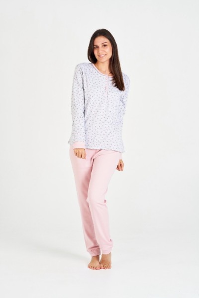 7533 RUIPEREZ 4XL PIJAMA MUJER VIGORE FLORECITAS