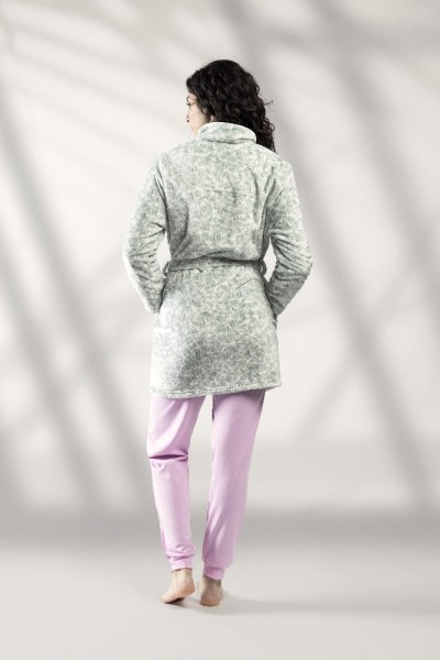 1031-CR LIN BATA MUJER CORALINA HOJAS