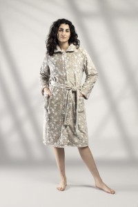 1029 LIN BATA MUJER CORALINA HOJAS