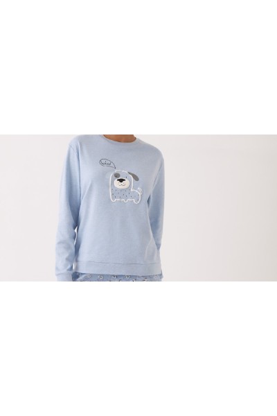N20232 PROMISE PIJAMA MUJER WOOF