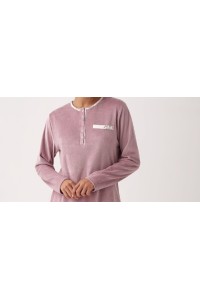 N20442 PROMISE PIJAMA MUJER FLORAL BOSLILLO
