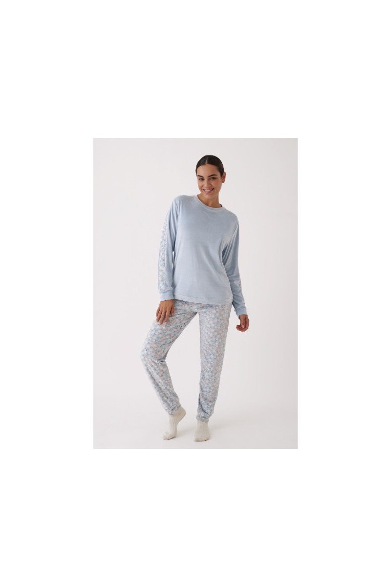 N20352 PROMISE PIJAMA MUJER MANGAS COMBINADAS N20352 PROMISE PIJAMA MUJER MANGAS COMBINADAS