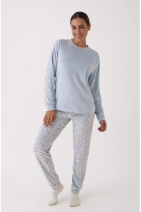 N20352 PROMISE PIJAMA MUJER MANGAS COMBINADAS