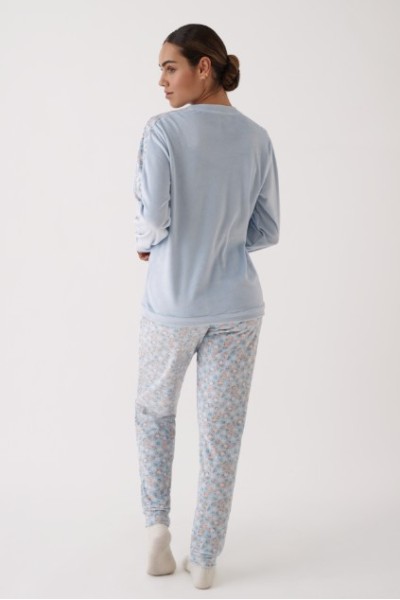 N20352 PROMISE PIJAMA MUJER MANGAS COMBINADAS