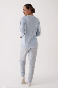 N20352 PROMISE PIJAMA MUJER MANGAS COMBINADAS