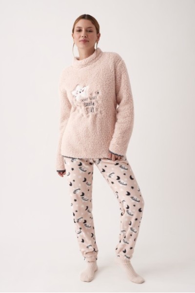 N20532 PROMISE PIJAMA MUJER ESTRELLAS LUNA
