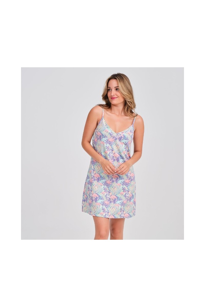 DA26S424 DON ALGODON CAMISON MUJER FLORAL