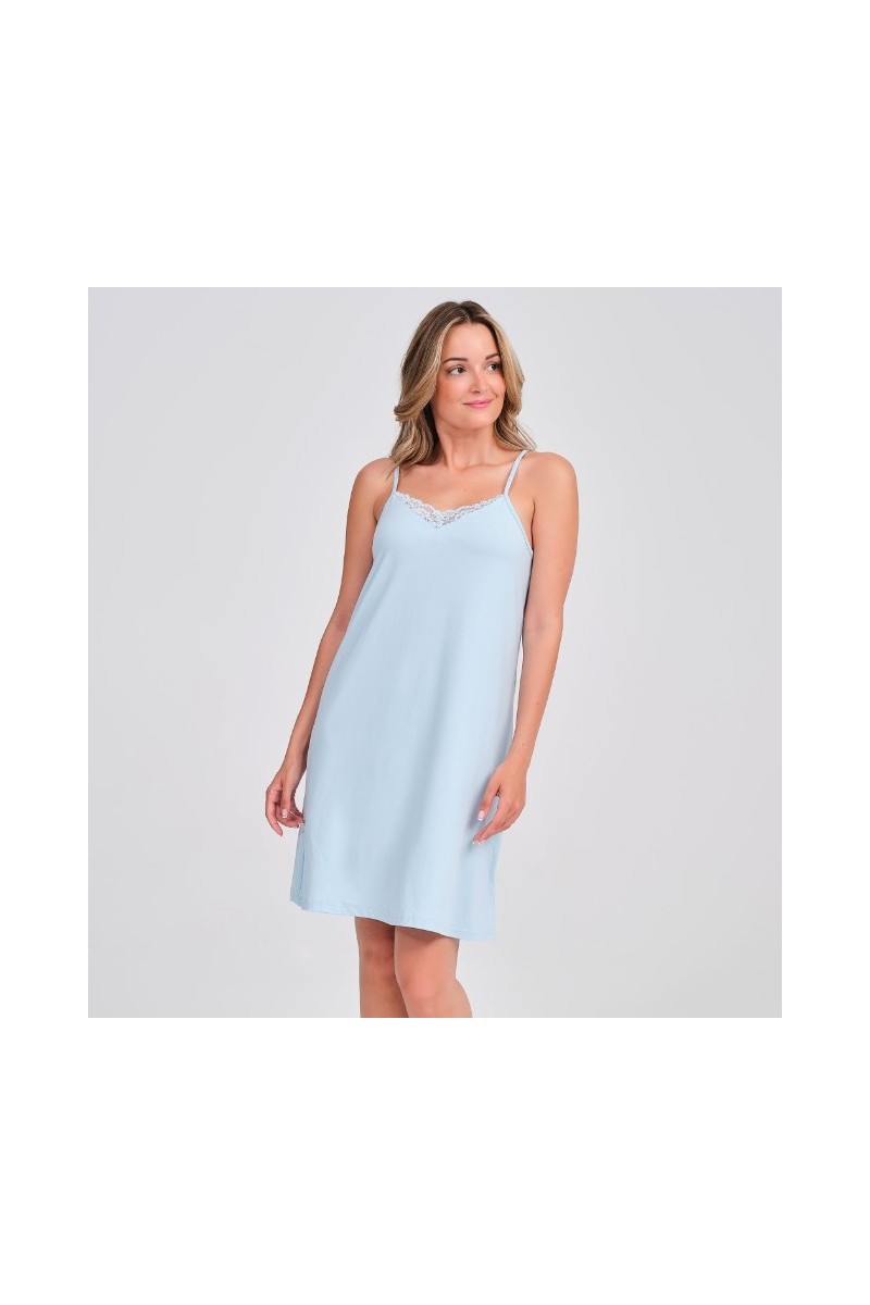 DA26S431 DON ALGODON CAMISON MUJER ENCAJE ESCOTE