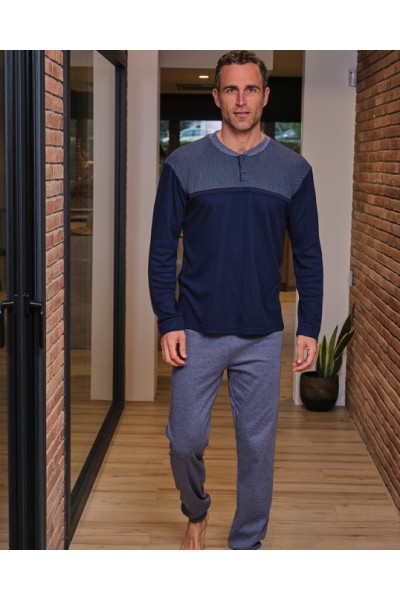 255643 MUSLHER PIJAMA HOMBRE COMBINADO