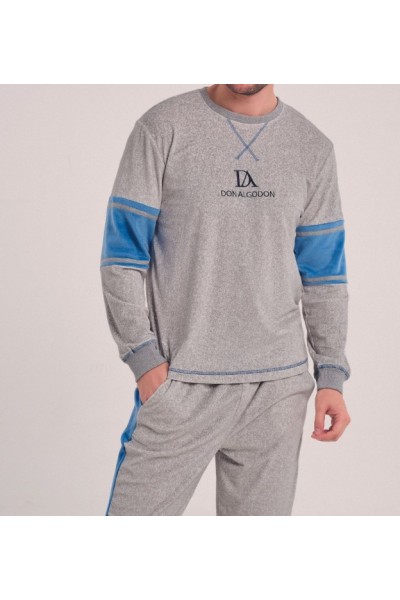 DA25W310 DON ALGODON PIJAMA HOMBRE JASPEADO