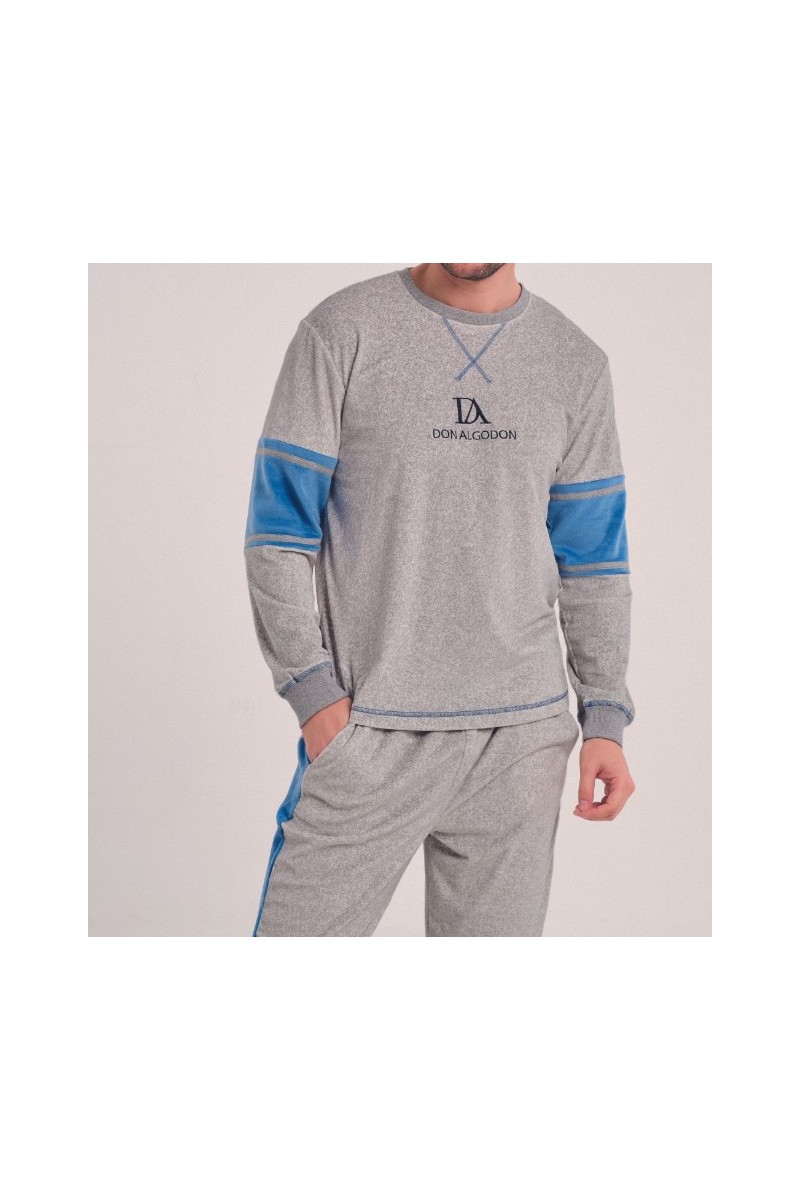 DA25W310 DON ALGODON PIJAMA HOMBRE JASPEADO
