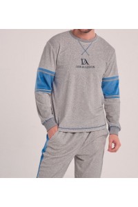 DA25W310 DON ALGODON PIJAMA HOMBRE JASPEADO
