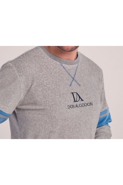 DA25W310 DON ALGODON PIJAMA HOMBRE JASPEADO