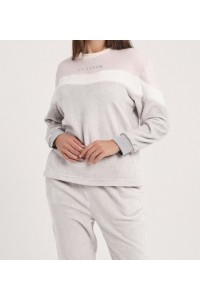 DA25W419 DON ALGODON PIJAMA MUJER COMBINADO LOGO