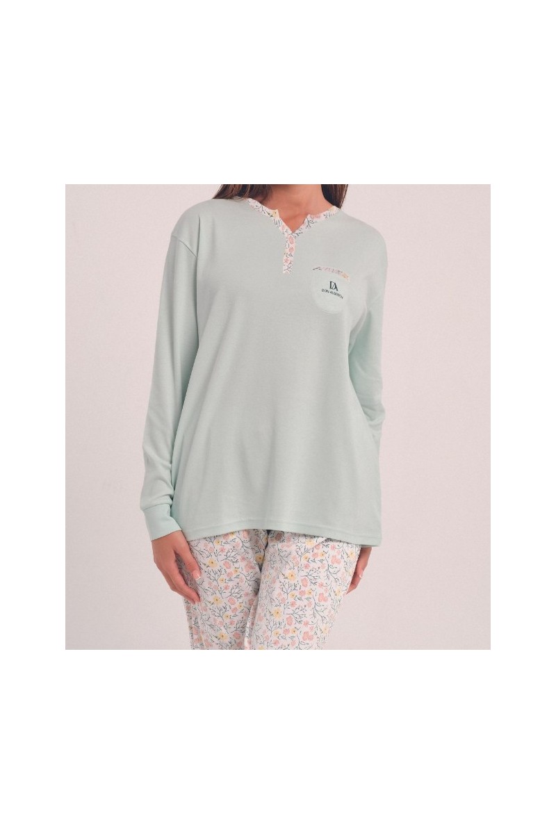 DA25W401 DON ALGODON PIJAMA MUJER LOGO FLORAL DA25W401 DON ALGODON PIJAMA MUJER LOGO FLORAL