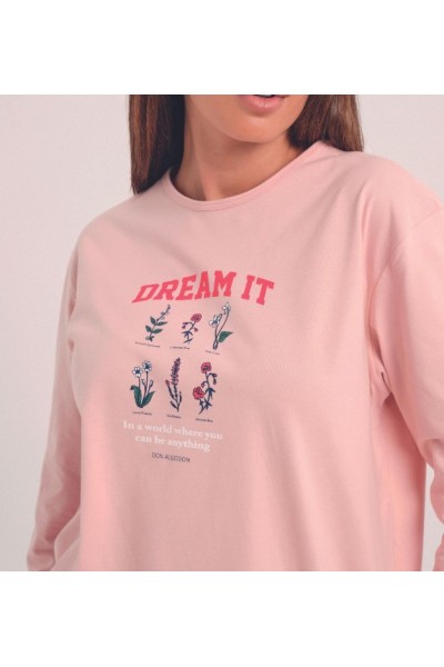 DA25W409 DON ALGODON PIJAMA MUJER DREAM IT