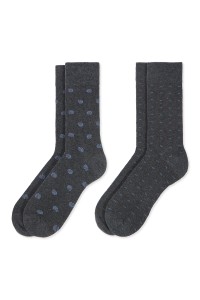 0214002 SOXLAND PACK-2 CALCETIN HOMBRE CIRCULOS ESPIGA