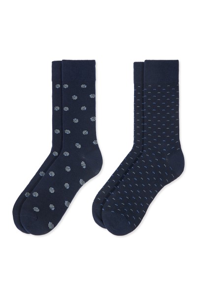 0214002 SOXLAND PACK-2 CALCETIN HOMBRE CIRCULOS ESPIGA
