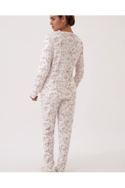 N20082 PROMISE PIJAMA MUJER FLORAL ENCAJE