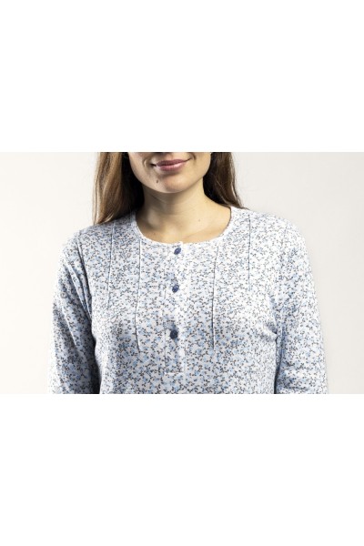 6573 LIN 3XL-5XL CAMISON MANGA LARGA JARETAS ESTAMPADO