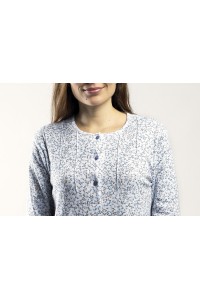 6573 LIN 3XL-5XL CAMISON MANGA LARGA JARETAS ESTAMPADO