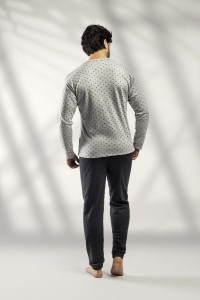6550 LIN 3XL-5XL PIJAMA HOMBRE CUADRITOS