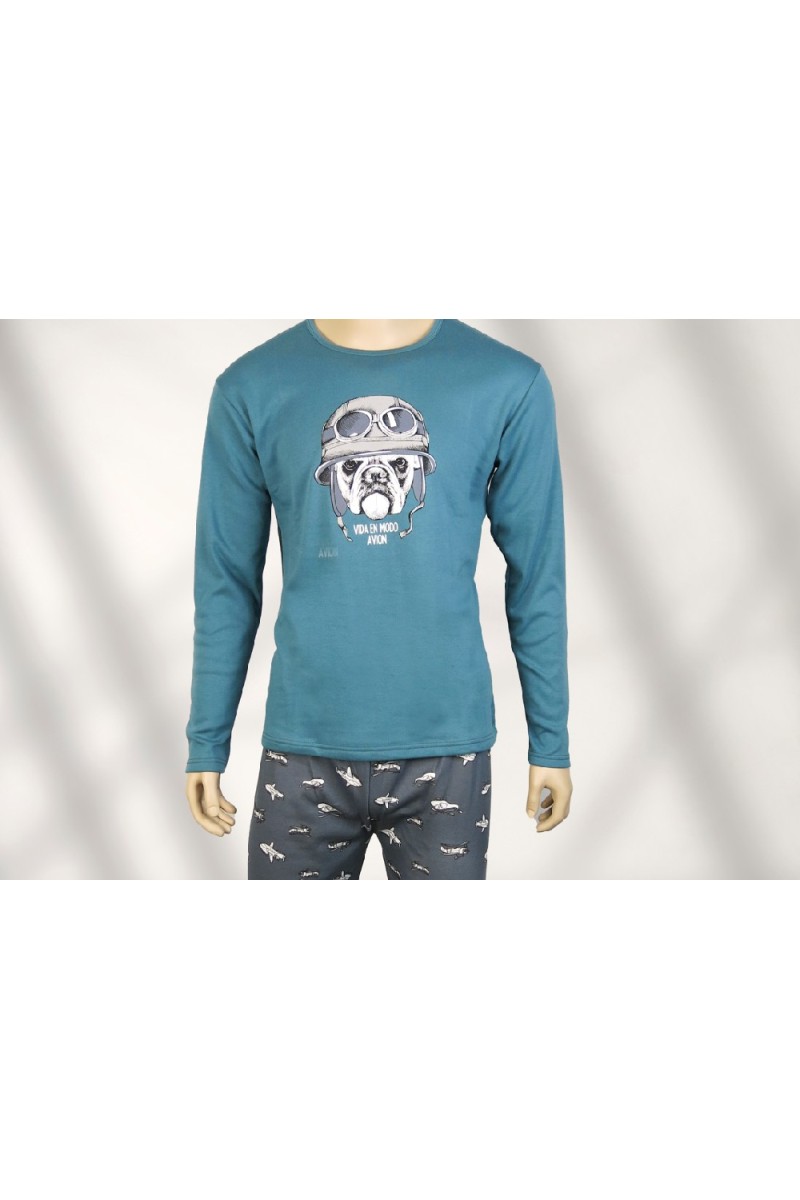 6566 LIN PIJAMA HOMBRE VIDA EN MODO AVION