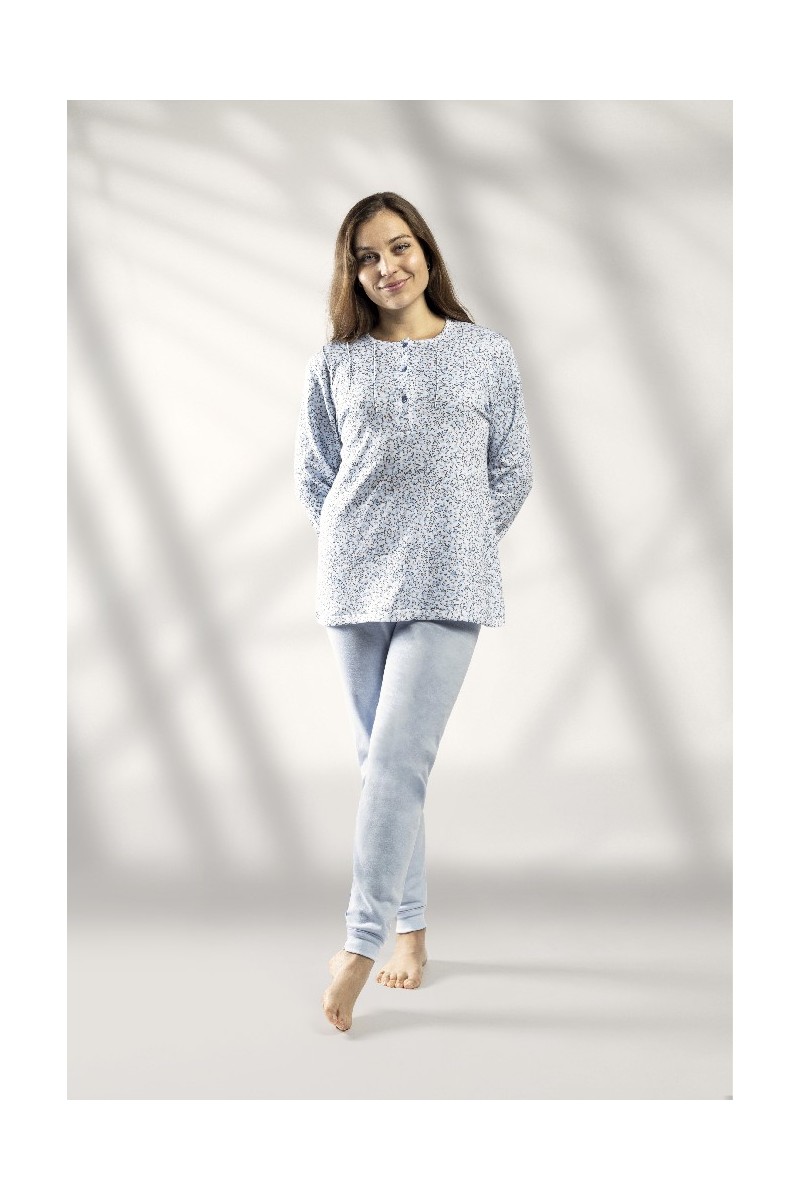 6587 LIN M-2XL PIJAMA MUJER FLORECITAS 6587 LIN M-2XL PIJAMA MUJER FLORECITAS