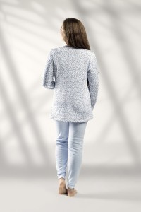 6587 LIN 3XL-5XL PIJAMA MUJER FLORECITAS