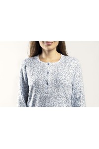 6587 LIN M-2XL PIJAMA MUJER FLORECITAS