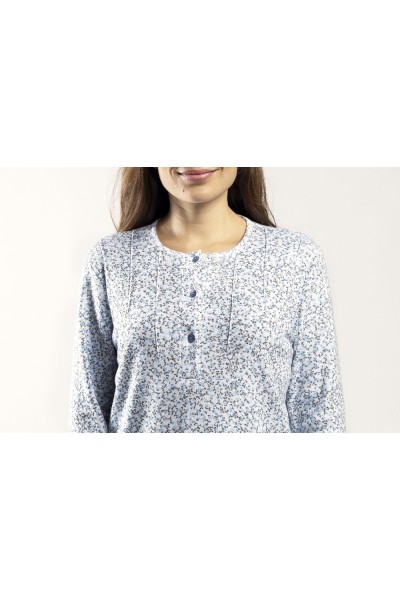 6587 LIN 3XL-5XL PIJAMA MUJER FLORECITAS