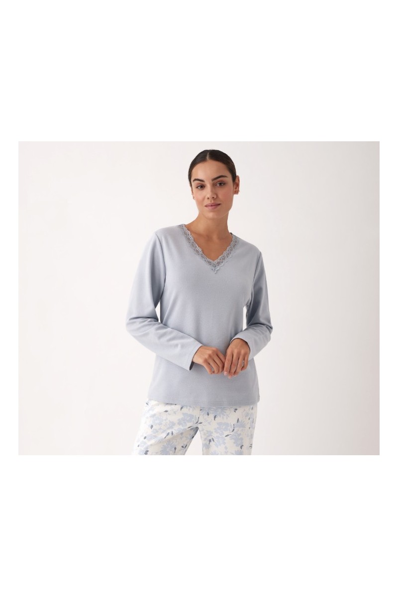 N20023 PROMISE PIJAMA MUJER 3 PIEZAS FLORAL ENCAJE N20023 PROMISE PIJAMA MUJER 3 PIEZAS FLORAL ENCAJE