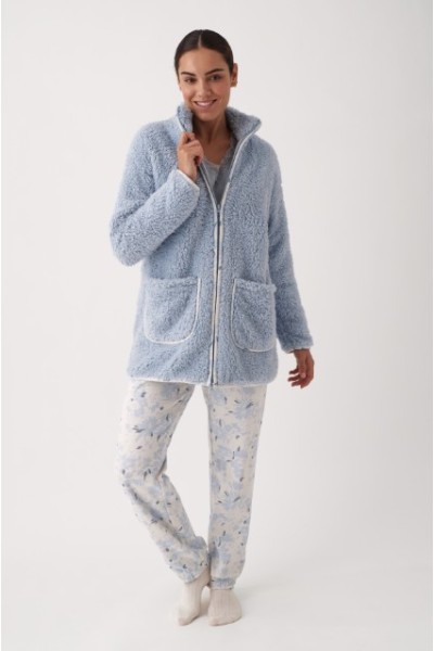 N20023 PROMISE PIJAMA MUJER 3 PIEZAS FLORAL ENCAJE