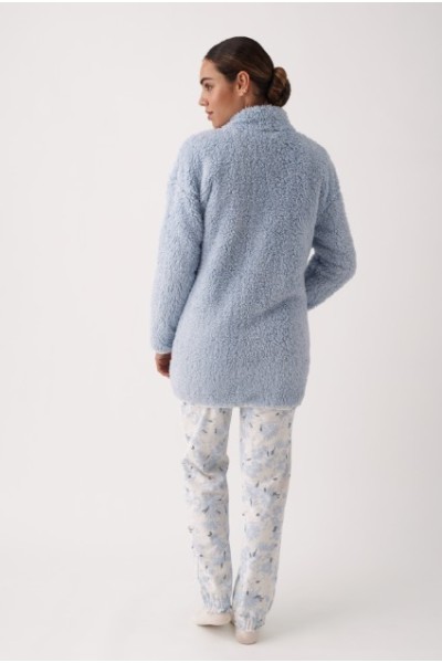 N20023 PROMISE PIJAMA MUJER 3 PIEZAS FLORAL ENCAJE
