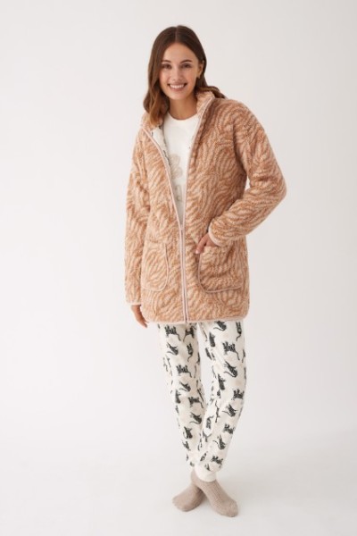 N20053 PROMISE PIJAMA MUJER 3 PIEZAS BE HAPPY