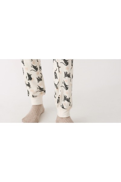 N20053 PROMISE PIJAMA MUJER 3 PIEZAS BE HAPPY
