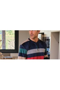 255615 MUSLHER PIJAMA HOMBRE SPANDEX RAYAS
