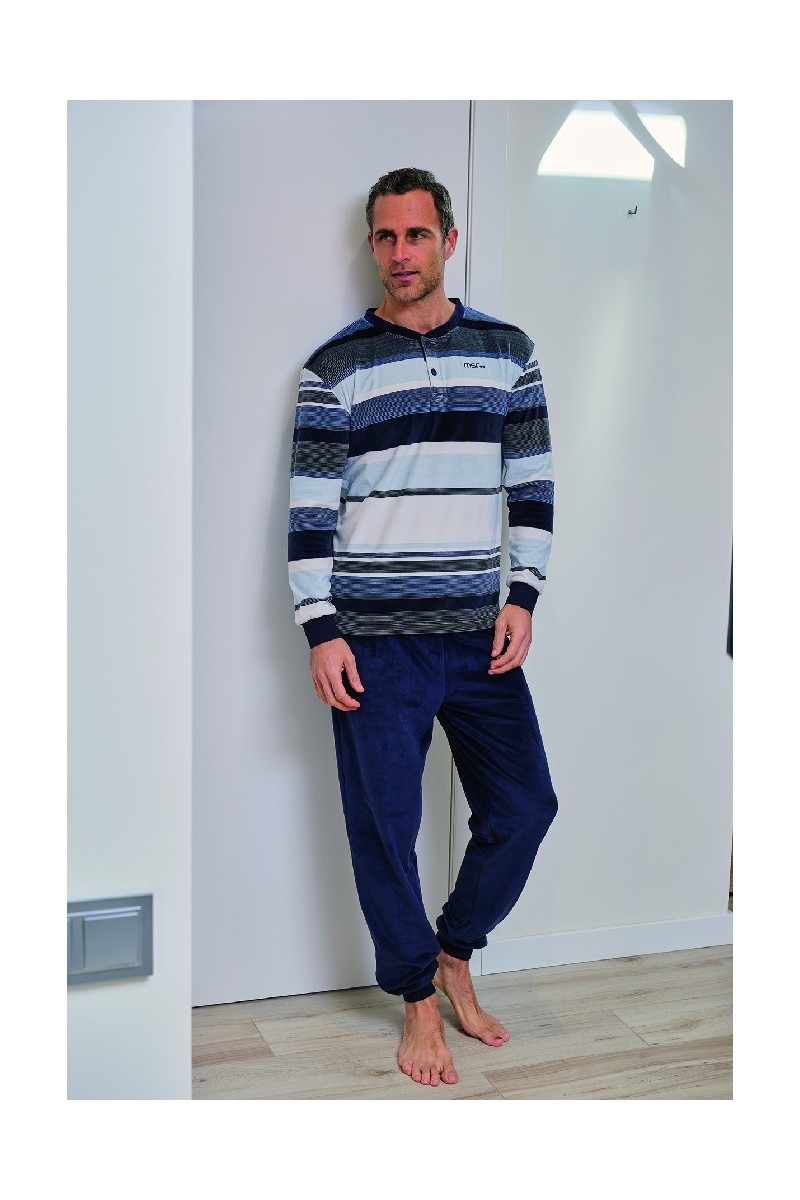 255612 MUSLHER PIJAMA HOMBRE SPANDEX RAYAS