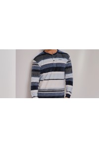 255612 MUSLHER PIJAMA HOMBRE SPANDEX RAYAS