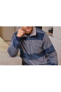 259606CR MUSLHER CHAQUETA HOMBRE ESPIGA RAYAS