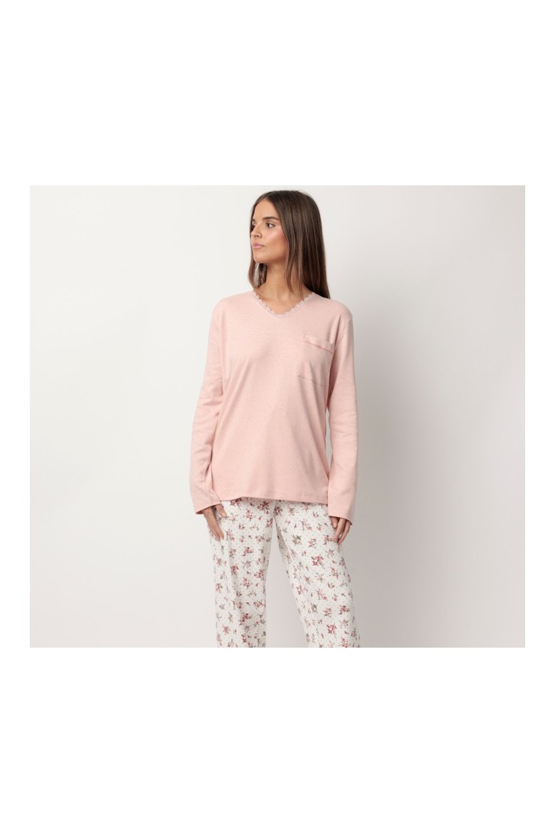 63599 ADMAS PIJAMA MUJER FLORAL ENCAJE 63599 ADMAS PIJAMA MUJER FLORAL ENCAJE