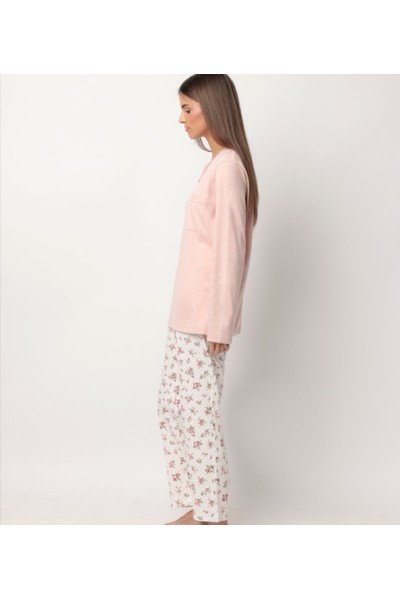 63599 ADMAS PIJAMA MUJER FLORAL ENCAJE