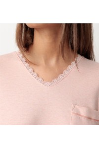 63599 ADMAS PIJAMA MUJER FLORAL ENCAJE