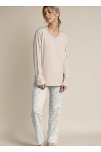63610 ADMAS PIJAMA MUJER RAYAS ESTRELLAS