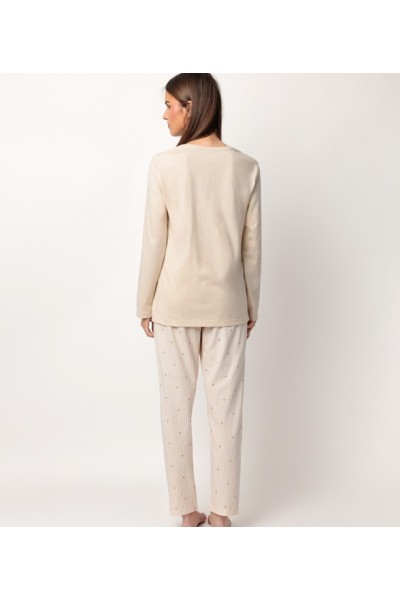 63610 ADMAS PIJAMA MUJER RAYAS ESTRELLAS